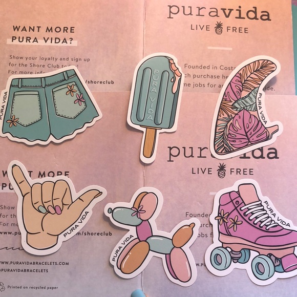PURA VIDA stickers - Picture 1 of 7